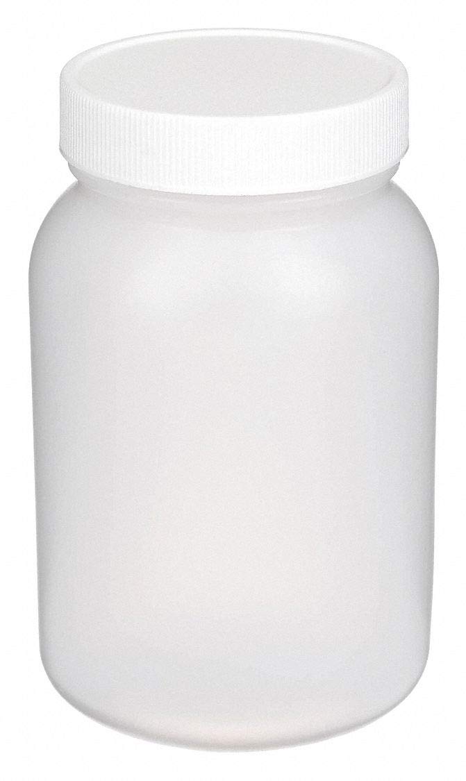 Plastic Bottle, 4 oz, PK72 Science Lab Plastic Bottles