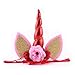 Unicorn Headband Unicorn Birthday Rose Flower Headband Unicorn Party Halloween Christmas Animal Ears ruiqi