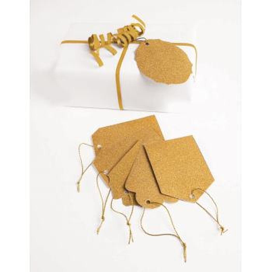 Forum Novelties SK99469 Gift Tags, Diamond Gold Halloween