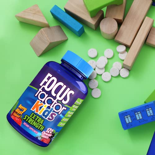 Focus Factor Kids Extra Strength Daily Chewable for Brain Health