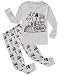 Little Pajamas Toddler Sleepwear 100% Cotton Boys Pajamas Train Kids Long Sleeve Pjs Size, Gray Train ,7 Years