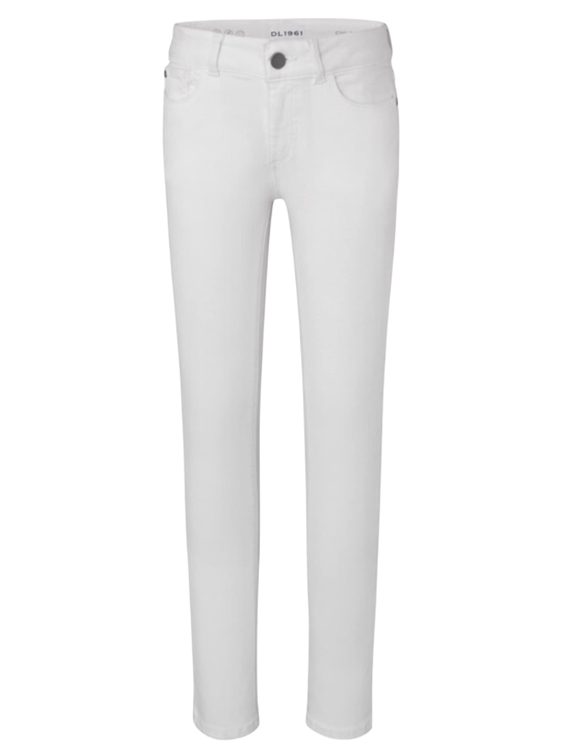 DL1961 Girls Toddler Chloe Skinny Fit Jean, Snow, 4T