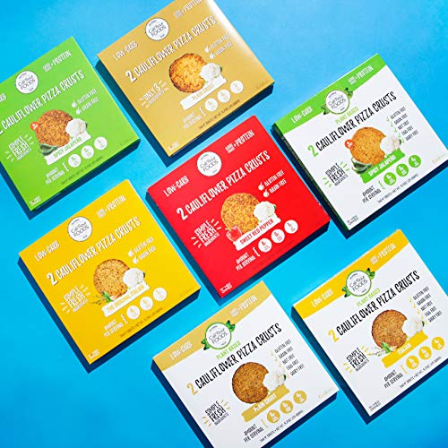 Cali'flour Foods Pizza Crust (Variety Pack, 6 Boxes, 12 Crusts) - Fresh Cauliflower Base | Low Carb, High Protein, Gluten and Grain Free | Keto Friendly - Thumbnail 7
