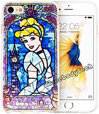 iPhone 7 / iPhone 7 Plus, [Hard Back Cover] Disney Cartoon Characters Theme Case / Disney Princess Theme Case (Cinderalla, iPhone 7 (4.7 inch))