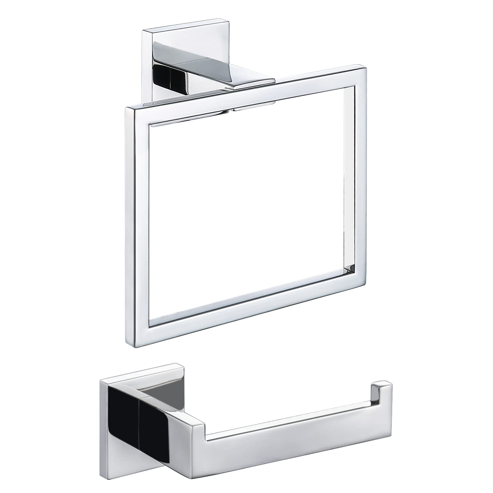 TURS Towel Rails Hand Towel Holder Bathroom Hardware Set Contemporary Style Stainless Steel 304 Chrome Bathroom Accessories(Polished Finish)