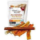 Wyldlife Pets Bully Sticks & Beef Tendons for Dogs Combo Pack, 100% Natural and Free Range (6-Pack)