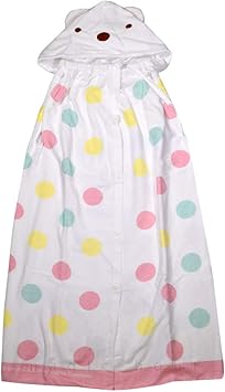 Amazon プール タオル ラップタオル フード付き 100cm 子供 巻きタオル キッズ お着換えタオル 女の子 水泳 子ども スイミング すみっコぐらし サンリオ かわいい 水玉 Pink 100 Magic Hour Swim Wear スポーツタオル