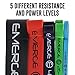 Pull Up Resistance Bands by Emerge - Unique Composite High-Density Gym and Powerlifting Training Bands For Leg Training Core Strength Resistance Excercises Flexibility and Mobility