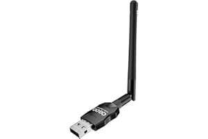 QGOO USB Bluetooth Adapter 5.3 for Desktop PC, Real Plug & Play Long Range Class 1 EDR Bluetooth Dongle Receiver 328FT/100M for Laptop Computer Connect Speaker Keyboard Headphones Support Windows 11/10/8.1