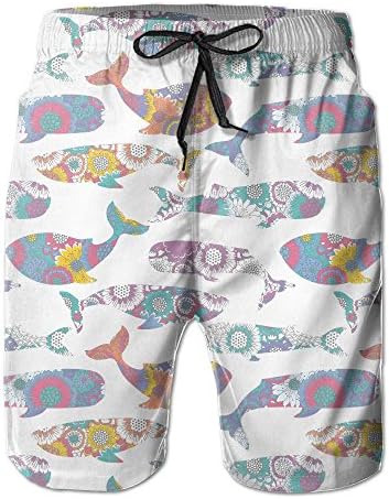 Citr Hunrr Men Fashion Boardshort Whales Casual Swimtrunk