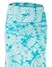 Lock and Love WB1058 Womens Tie Dye Fold Over Maxi Skirt M AQUA