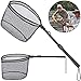 ODDSPRO Fishing Net Fish Landing Net, Foldable Collapsible Telescopic Pole Handle, Durable Nylon Material Mesh, Safe Fish Catching or Releasing (39'' Extended Length)