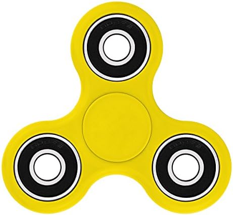 Fidget Spinner,LAMNUR EDC Hand Spinner Tri-Spinner Fidget Toy Stress Reducer Time Killer Perfect to Reduce ADD, ADHD, Anxiety, and Autism for Adult Children Kid Helps Focus (YELLOW)
