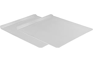 T-fal AirBake Natural Aluminum Cookie Sheet, 14" x 16", Silver, Pack of 2