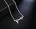 Discontinued Wine Molecule Necklace, Wine Lover Gifts for Women, Chic Geeky Jewelry, for Wine Lovers, Makers, and Enthusiasts, 19” Chain (Rose Gold Tone)