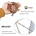 FIBO STEEL 8Pcs 8mm Wood 108 Mala Beaded Bracelet for Men Buddha Bracelet Elastic