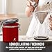 Bean Envy Airtight Coffee Canister - 16oz - Sealed Cantilever Lid with Co2 Gas Release Wicovalve & Numerical Day/Month Tracker - Stainless Steel Storage Vault for Whole/Ground Coffee Bean - Red