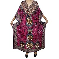 Mogul Womens Maxi Caftan Cruise Cover Up Dress Holiday Kaftan One Size
