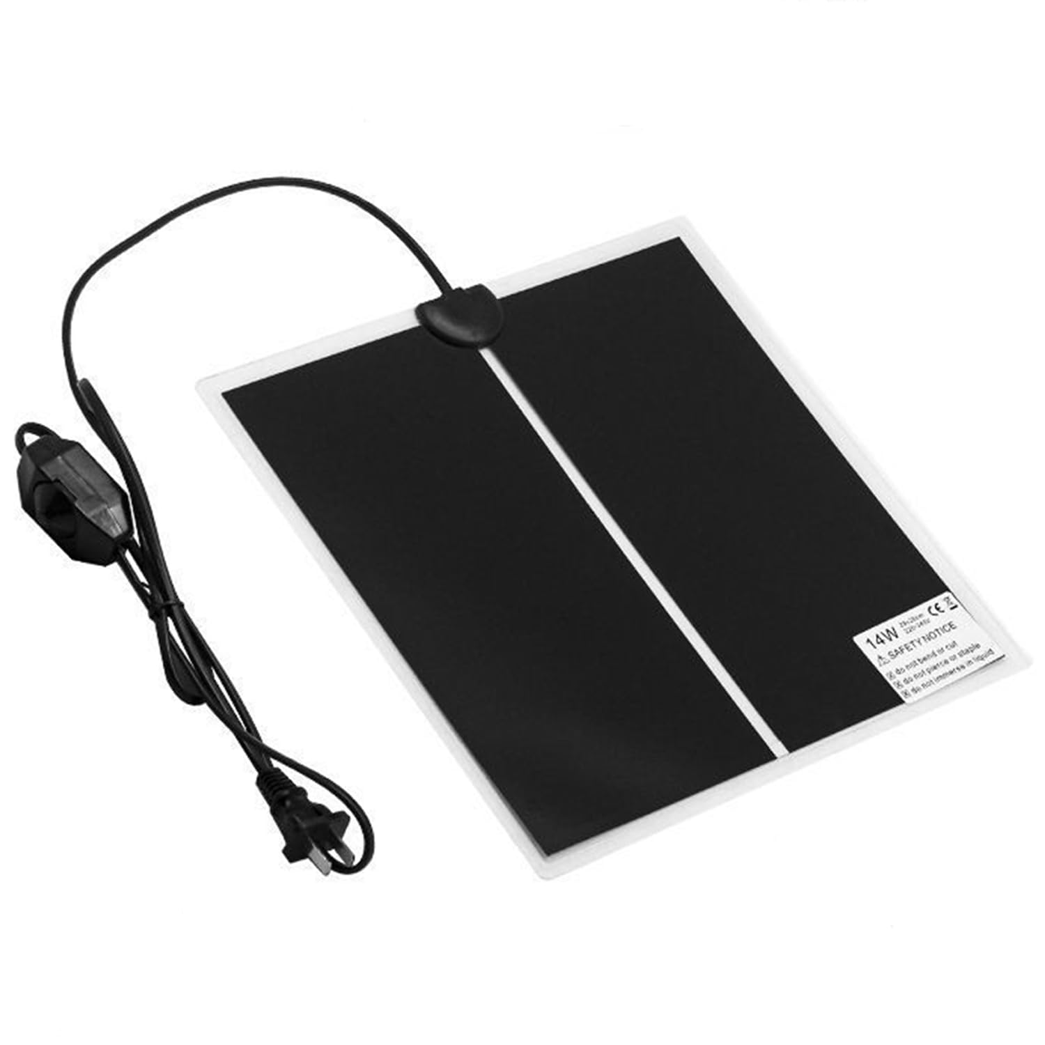 SIGANDG Reptile Vivarium Heat Mats Pets Heating Pad adjustable temperature Removable Terrarium Heat Mats Suitable for lizards, turtles, scorpions, geckos and other amphibians（14w 28 * 28cm）