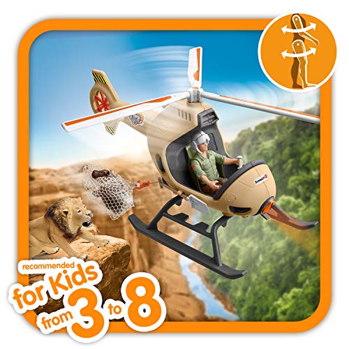 schleich 42476 Helikopter Tierrettung, für Kinder ab 3 Jahren, Wild Life - Spielset – Bild 5