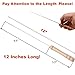 CHICHIC 12 Inch Wooden Handle Stainless Steel Metal BBQ Barbecue Skewers Kabob Skewers Grilling Accessories Kabobs Sticks Grilling Skewers Set Reusable BBQ Sticks Shish Kabobs, Set of 12