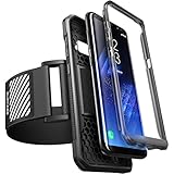 Galaxy S8+ Plus Armband, SUPCASE Easy Fitting Sport Running Armband with Premium Flexible Case Combo for Samsung Galaxy S8+ Plus 2017 Release (Black)