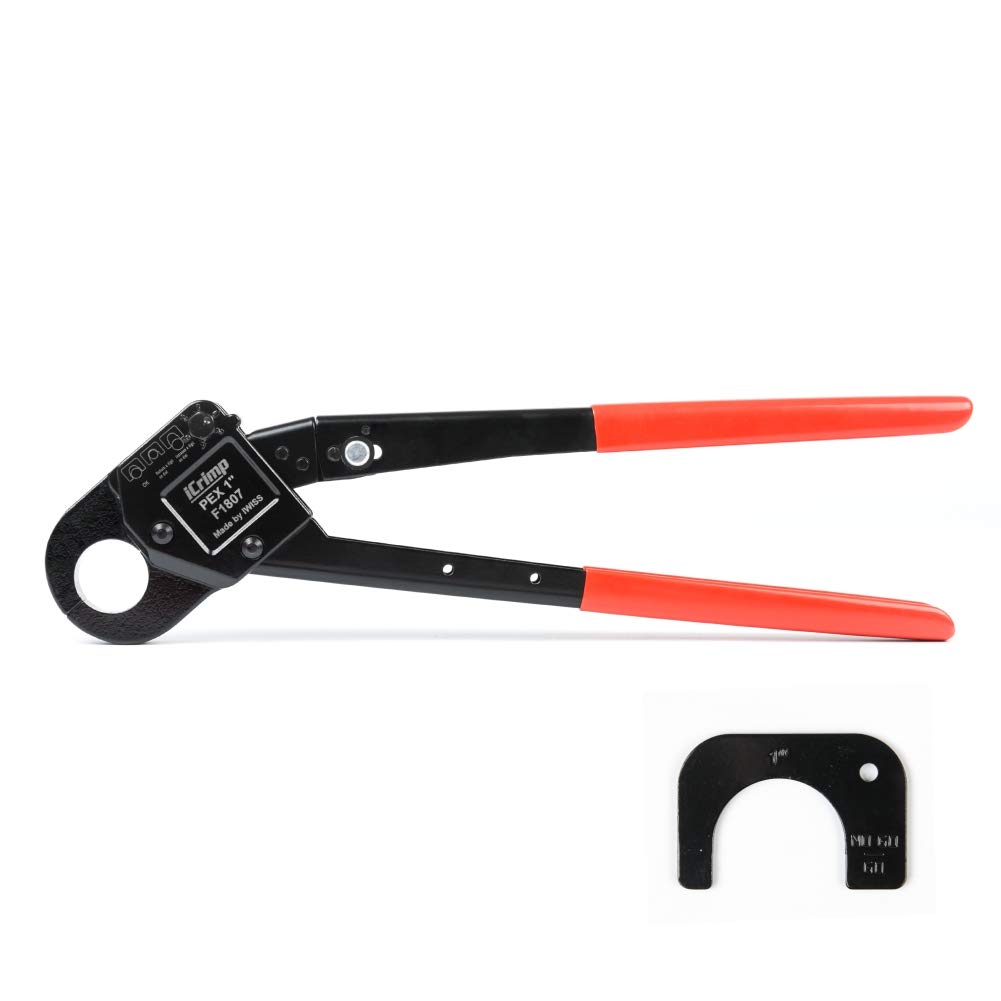 Buy IWISS PEX Pipe Crimping Tool, Used for 1inch Copper Pex Crimps Rings, with Go/NoGo Gauge