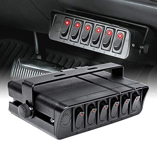 6-Gang 12V Rocker Switch Box