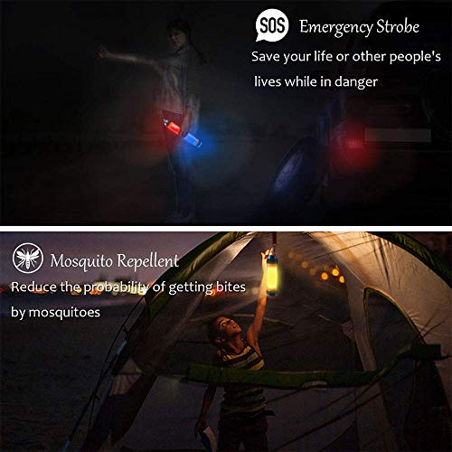 Topfit Camping Lantern LED Light,Multifunctional Waterproof Magnetic Lamp,USB Rechargeable Handheld Lamp for Backpacking Hiking Fishing Garage Home Security