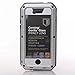 3C-Aone iPhone 5S Case,Gorilla Glass Luxury Aluminum Alloy Protective Metal Extreme Shockproof Military Bumper Heavy Duty Cover Shell Case Skin Protector for Apple iPhone 5/5S (Silver)