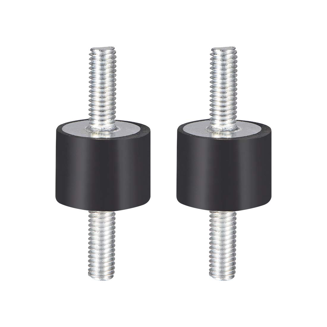 sourcing map 20 x 15mm Rubber Mounts,Vibration Isolators,Shock Absorber with M6 x 18mm Studs 2pcs