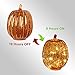 Romingo Mercury Glass Pumpkin Light with Timer for Halloween Pumpkin Decorations Fall and Thanksgiving Decor, Gold 7.5 inches