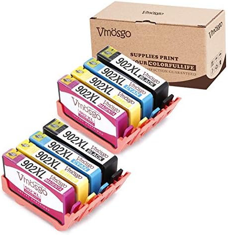 Vmosgo Compatible with HP 902XL 902 Ink Cartridge High Yield, (2 Black, 2 Cyan, 2 Magenta, 2 Yellow), Work with HP Officejet Pro 6968 6978 6975 6960 6954 Printers