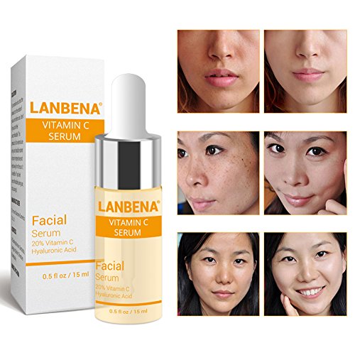LANBENA Vitamin C Serum Remove Freckle Fade Dark Spot Anti-aging Whiten Moisturize Facial Serum 15ml