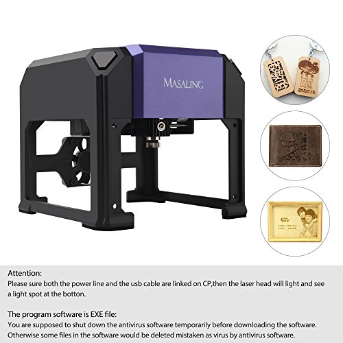 1500mW Laser Engraver, Portable DIY Handicraft Wood Burning Tools