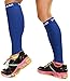Physix Gear Calf Compression Sleeves for Women and Men - Calf Compression Sleeve for Running, Provides Calf Support and Shin Splints comfort, Compression Sleeves Calf for Enhanced, Blue, S/M