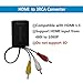 HDMI to Composite Male RCA CVBS Audio Video Converter HDMI2AV Adapter Support NTSC PAL 1080P for PS4 PC VCR