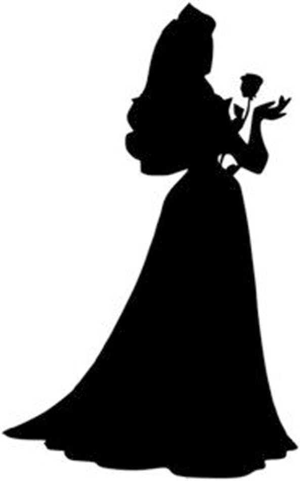 La Decal Disney Sleeping Beauty Aurora Silhouette 15 2 Cm Schwarz Vinyl Autoaufkleber Amazon De Kuche Haushalt