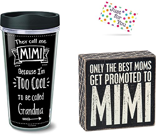 J4U Promoted to Mimi Box Sign and Travel Mug Set with Gift Tag