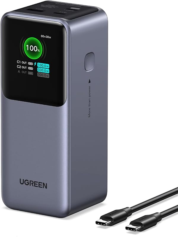 Nexode Pro 130W Power Bank 20000mAh Caricatore Portatile USB C 100W