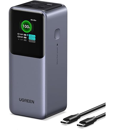 UGREEN Nexode 4-in-1 (20000mAh・145W) UGREEN Nexode Power Bank 20000mAh 145W Portable Charger, Qi2