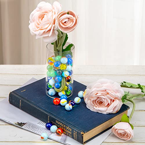 SallyFashion Marbles Bulk, 160 PCS Colorful Marbles Glass Marbles for Kids Marble Run Games Fillers Table Decor DIY