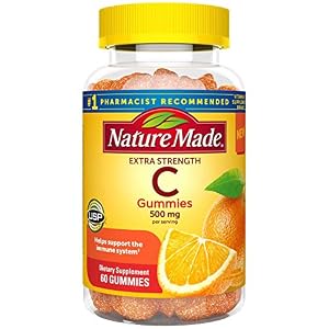Nature Made Extra Strength Vitamin C Gummies 500mg, 60 Count, for Immune Support, Antioxidant Support, Collagen Support…