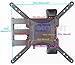 Husky Mount Full Motion TV Wall Mount Tilt Swivel Heavy Duty Corner Friendly Articulating TV Bracket fits Most 32-55 Inch LED LCD Plasma Flat Screen with up to VESA 400x400 (16