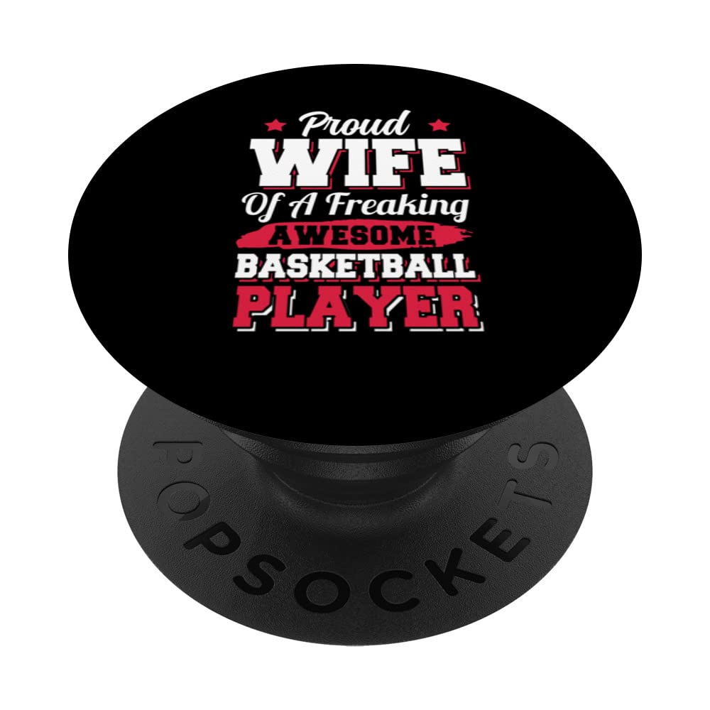 Bball Lover Coach Basketball Player Wife PopSockets Swappable PopGrip