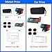 13 in 1 Case & Accessories Kit for Nintendo Switch Comes with BOENFU Switch Game Case, Screen Protector, Jon-Con Grips Caps, Controller Case, Sheets, Joy-Con Cases, Play Stand, Portable Strapthumb 4