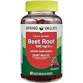 Beetroot Dietary Supplement Gummies, Cherry, 500 mg, 60 Count