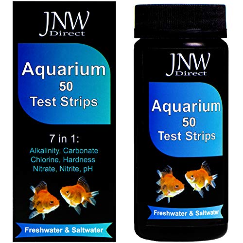 JNW Direct 7 in 1 Aquarium Test Strips 50 Count, Best Kit for