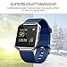 Fitbit Blaze Accessories Classic Band Large, UMTele Soft Silicone Replacement Sport Strap Band with Quick Release Pins for Fitbit Blaze Smart Fitness Watch Dark Navy, Frame Not Included (6.7