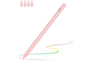 CMARS Pen for iPad (A16) 11th 10th Gen, Fast Charge for Pad Pencil with Tilt & Palm Rejection, Digital Pen for 2018-2025 Apple iPad 6th-11th/A16, Pro 13"/12.9"/11”/M4, Air 3/4/5/M2/M3, Mini 5/6 -Pink